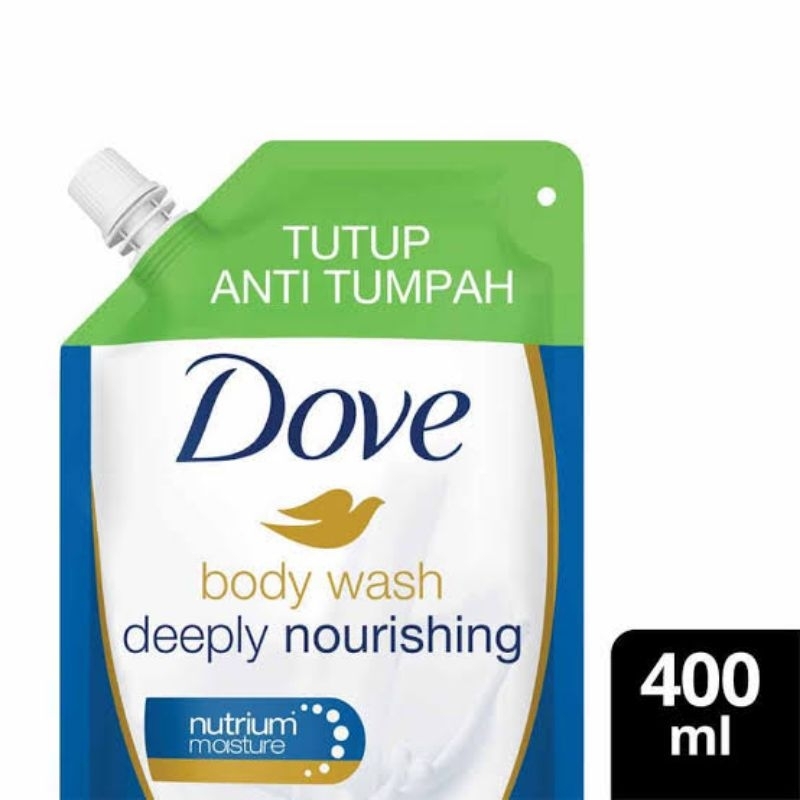 DOVE Body Wash Deeply Nourishing Reffil 400ml Sabun Mandi