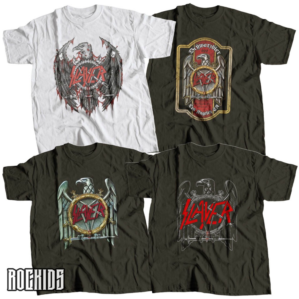 ROCKIDS - SLAYER - TSHIRT - TEES - KAOS BAND - KAOS BAND SLAYER - KAOS SLAYER - TSHIRT SLAYER - TEES