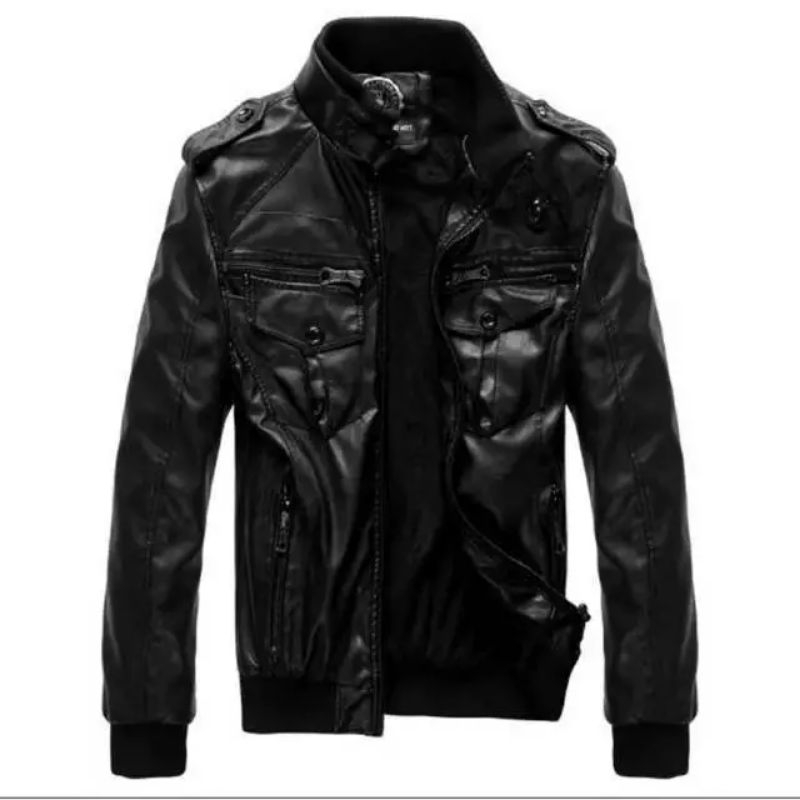 JAKET KULIT MODEL RACING MOTOR - JAKET KULIT BANDUNG 009