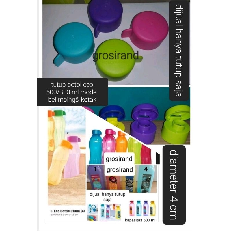 Seal Tutup Eco 500 ml / eco 310 ml , eco square , tutup botol eco kotak , botol eco 500 ml , eco bot