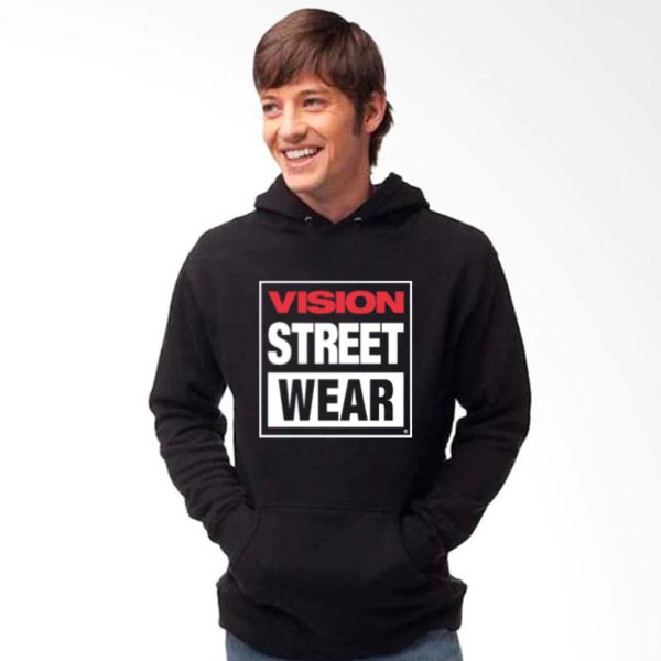 Jaket Hoodie Vision Street Wear Hoodie Jumper Bahan Cotton Fleece