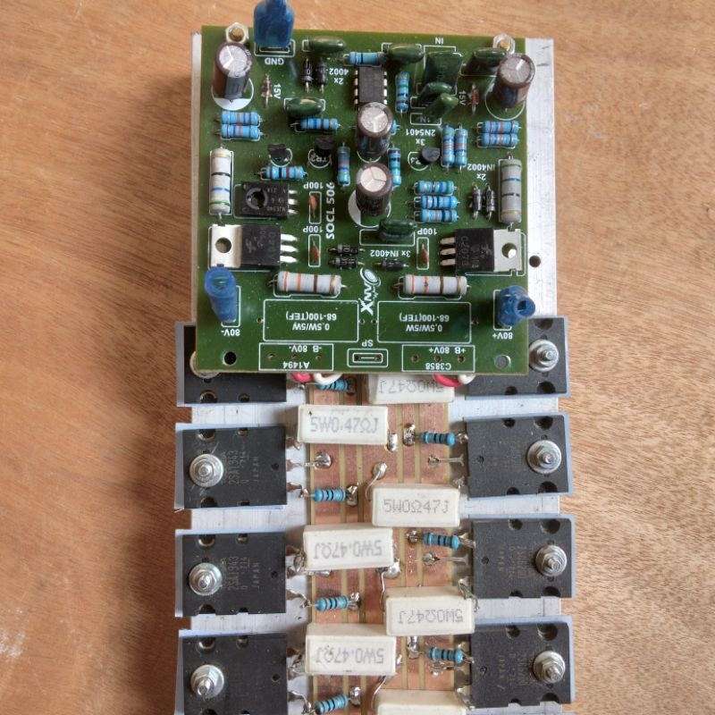 KIT POWER AMPLIFIER DRIVER SOCL 506 PLUS FINAL 4 SET TR TOSHIBA ORIGINAL JAPAN