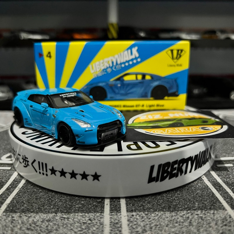 Mini GT 4 Nissan GTR GT R GT-R R35 Light Blue LBWK LB Works