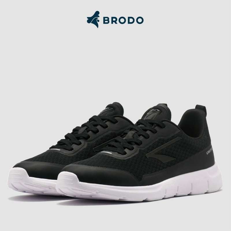 BRODO - Sepatu Active Force Black White Original