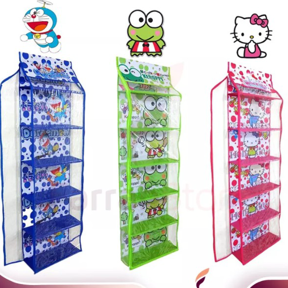 Promo SaleO4a4Z [PROMO ] TEMPAT TAS GANTUNG KARAKTER RAK TAS GANTUNG RESLETING PLASTIK MURAH ORGANIZ