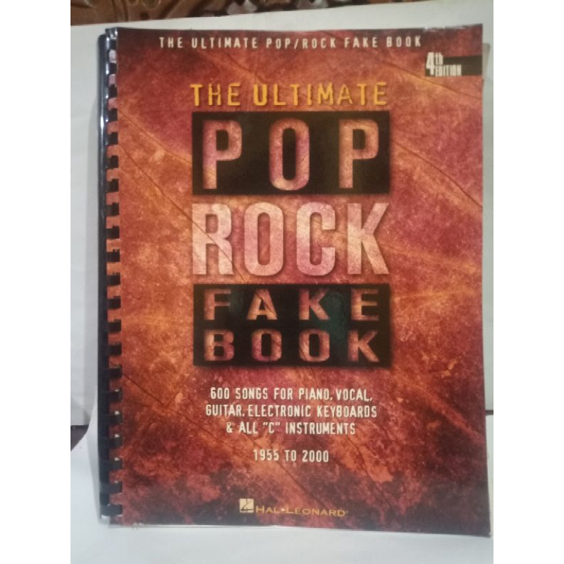 The Ultimate Pop Rock - Fake Book