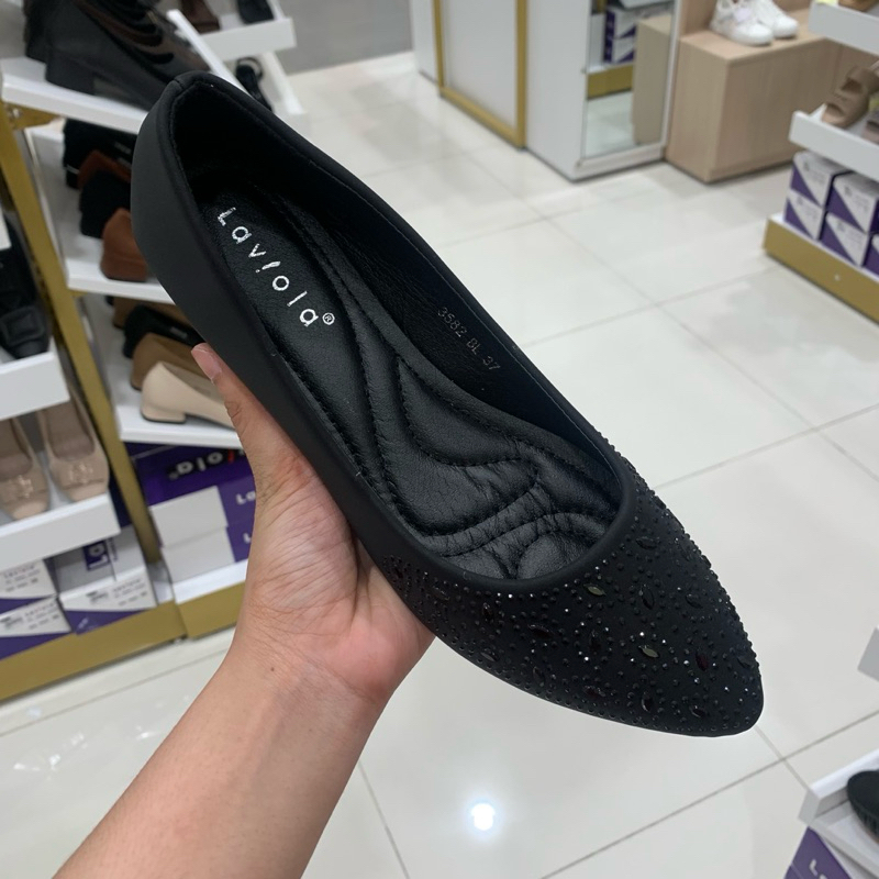 Laviola Sepatu Wedges Wanita Blink Depan