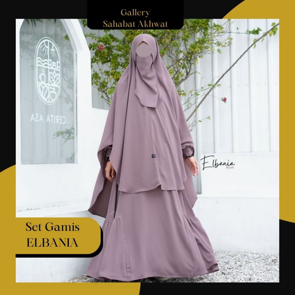ELBANIA Set Gamis Khimar by ALBANI CORNER klambieakhwat