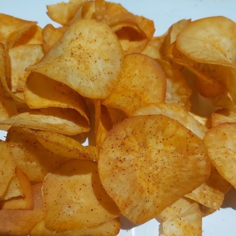 

Keripik Singkong Spesial Pedas 500gram Rangu Chips