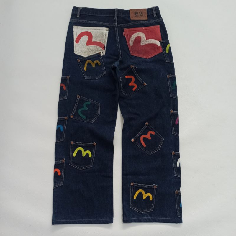 EVISU DENIM NO 2 MULTI POCKET NOT ECKO BIG LOGO JNCO