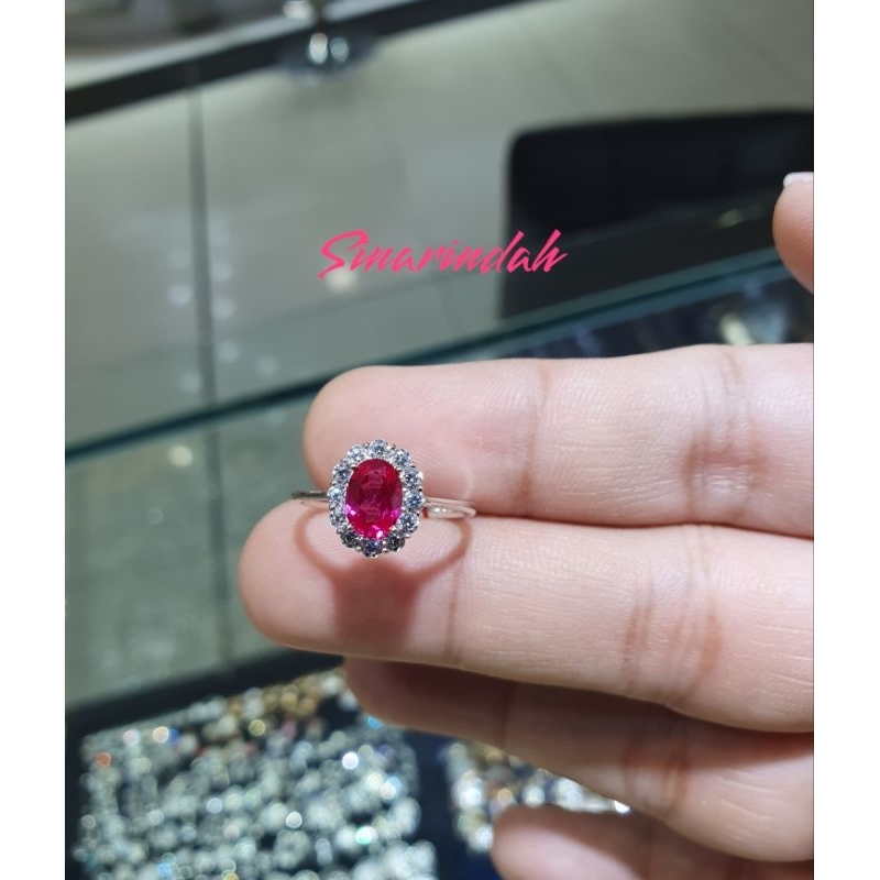 cincin putih mata merah 750