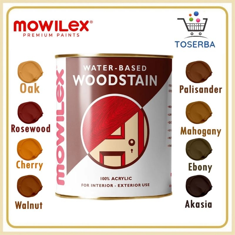 Cat kayu Woodstain plitur MOWILEX water based