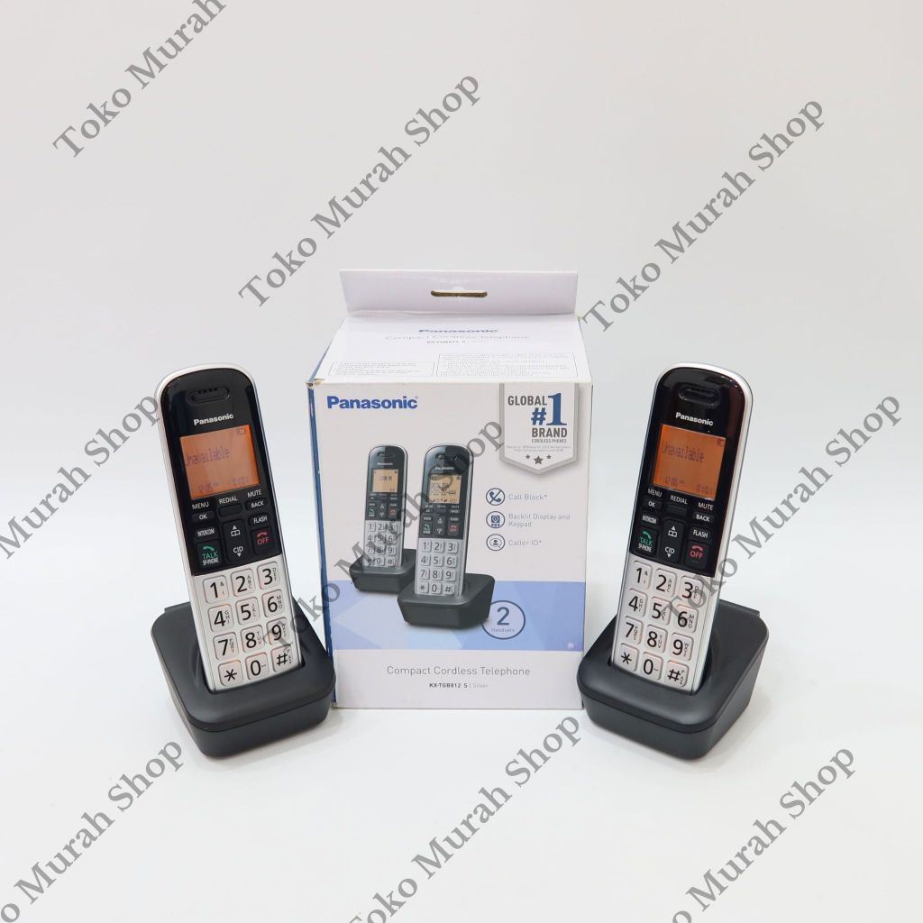 Pesawat Telepon Panasonic TGB812 Telepon Wireless Panasonic KX-TGB812