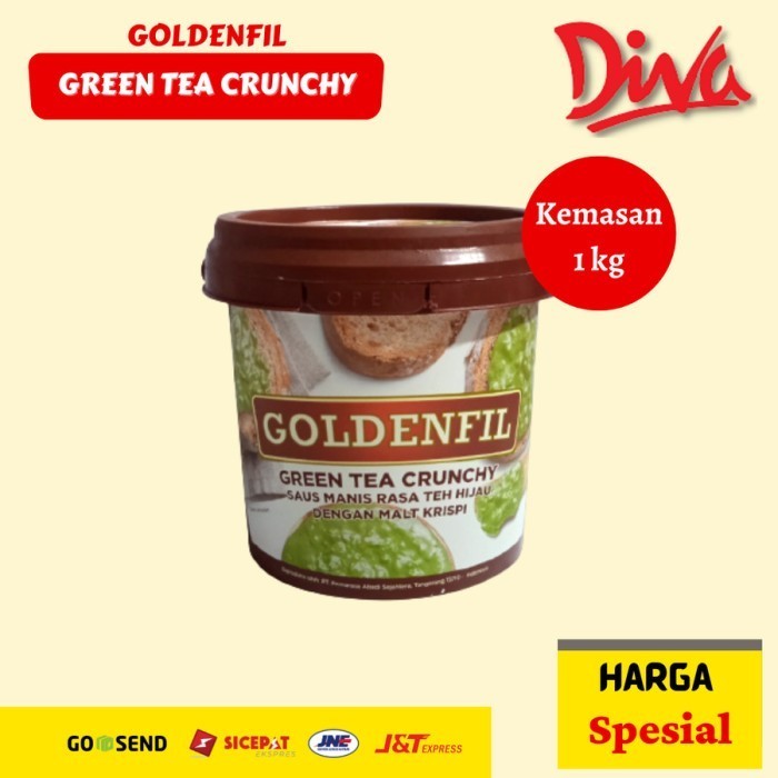 

[1kg] Goldenfil Greentea Crunchy | Goldenfil filling olesan