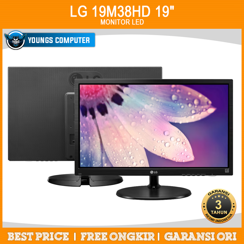 LED LG 19" HDMI 19M38H-B 19M38L-B Monitor 19 inch