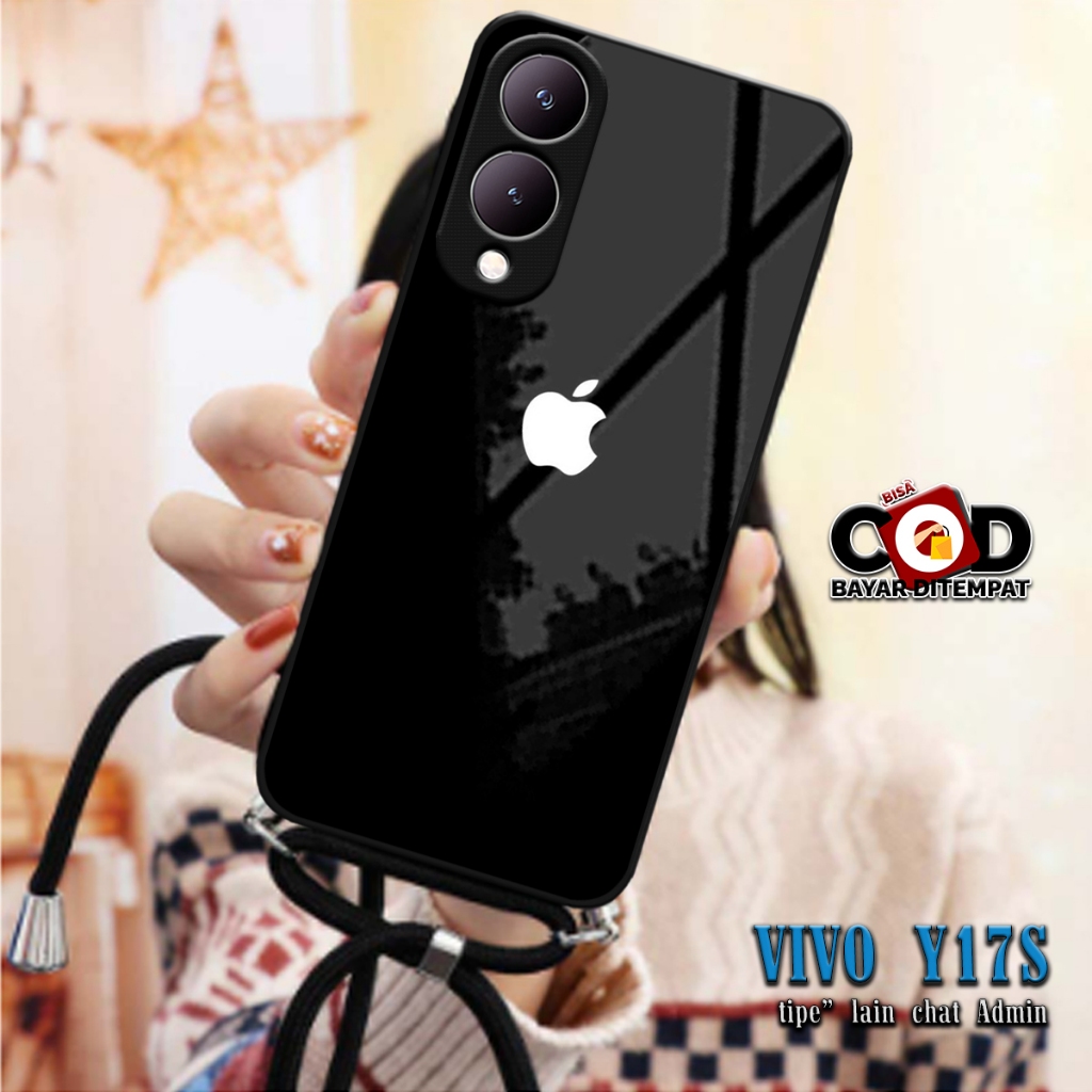 SOFTCASE KILAU 2D + Tali CASE SILIKON VIVO Y17S Y17 S SILIKON KACA | MC785 | CASE SILICON MAN AND GI