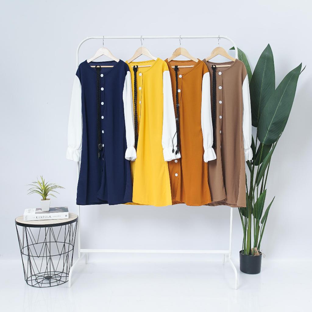 TUNIK ANAK TANGGUNG REMAJA  LESLEY ALL SIZE BABY.CLOTH baju dress  muslim  panjang  atasan Wanita  N