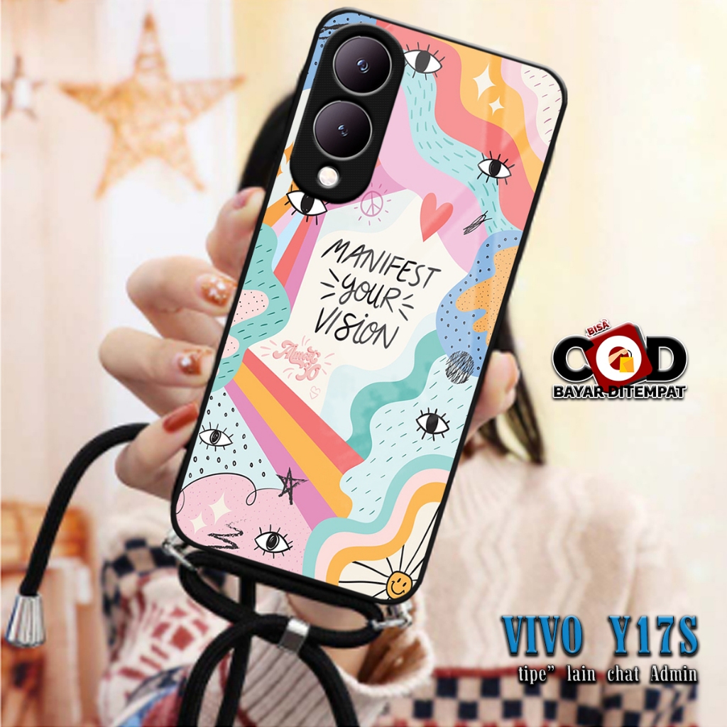 SOFTCASE KILAU 2D + Tali CASE SILIKON VIVO Y17S Y17 S SILIKON KACA | MC794 | CASE SILICON MAN AND GI