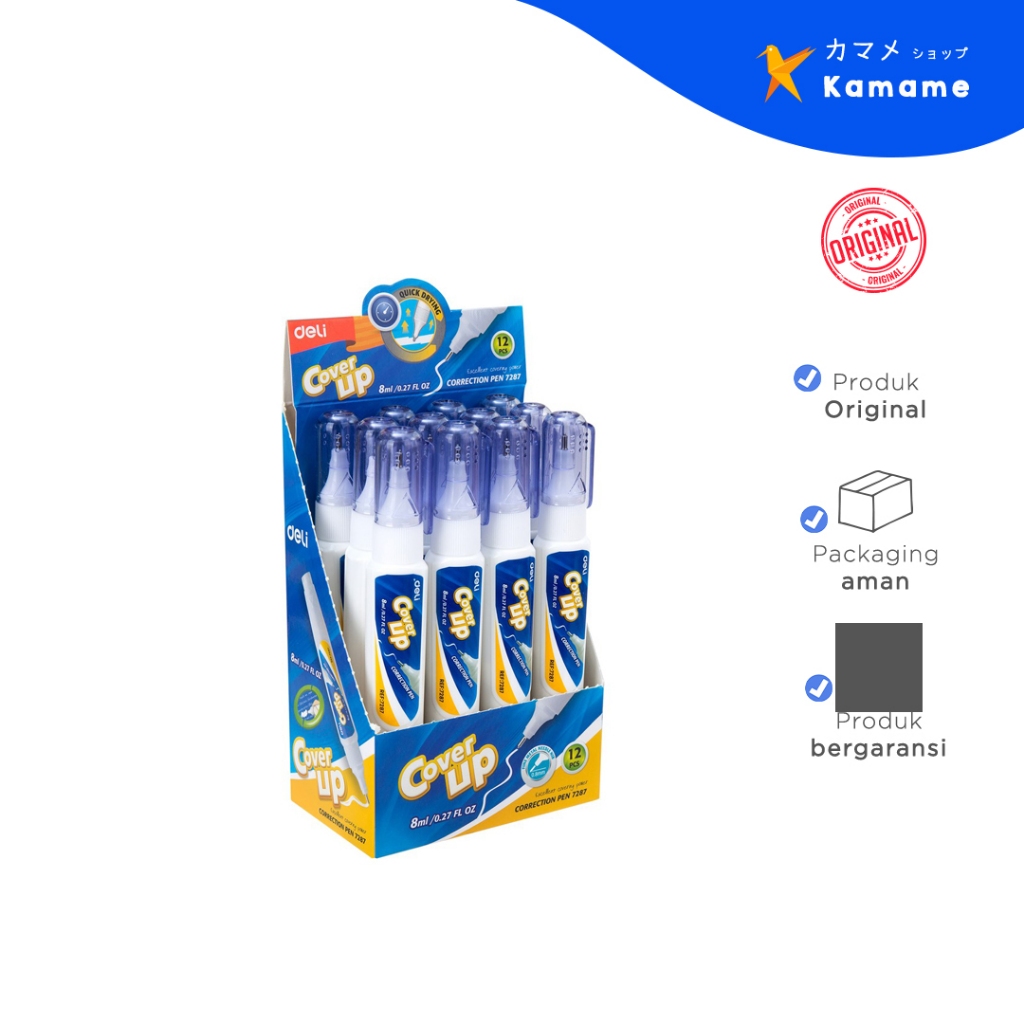 

Deli School Correction Fluid - 7287 - Kamame