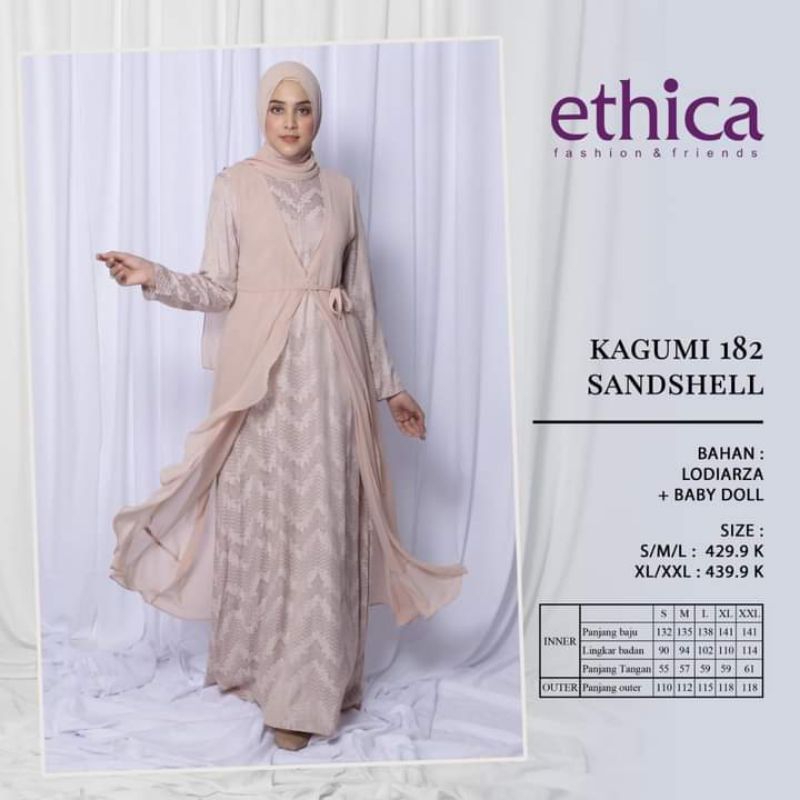 kagumi 182 sandsell/gamis mewah/gamis pesta/gamis ethica