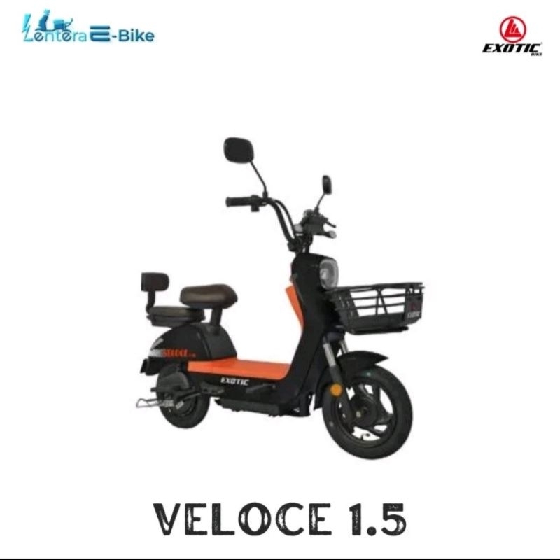 SEPEDA LISTRIK EXOTIC VELOCE 1.5 HITAM