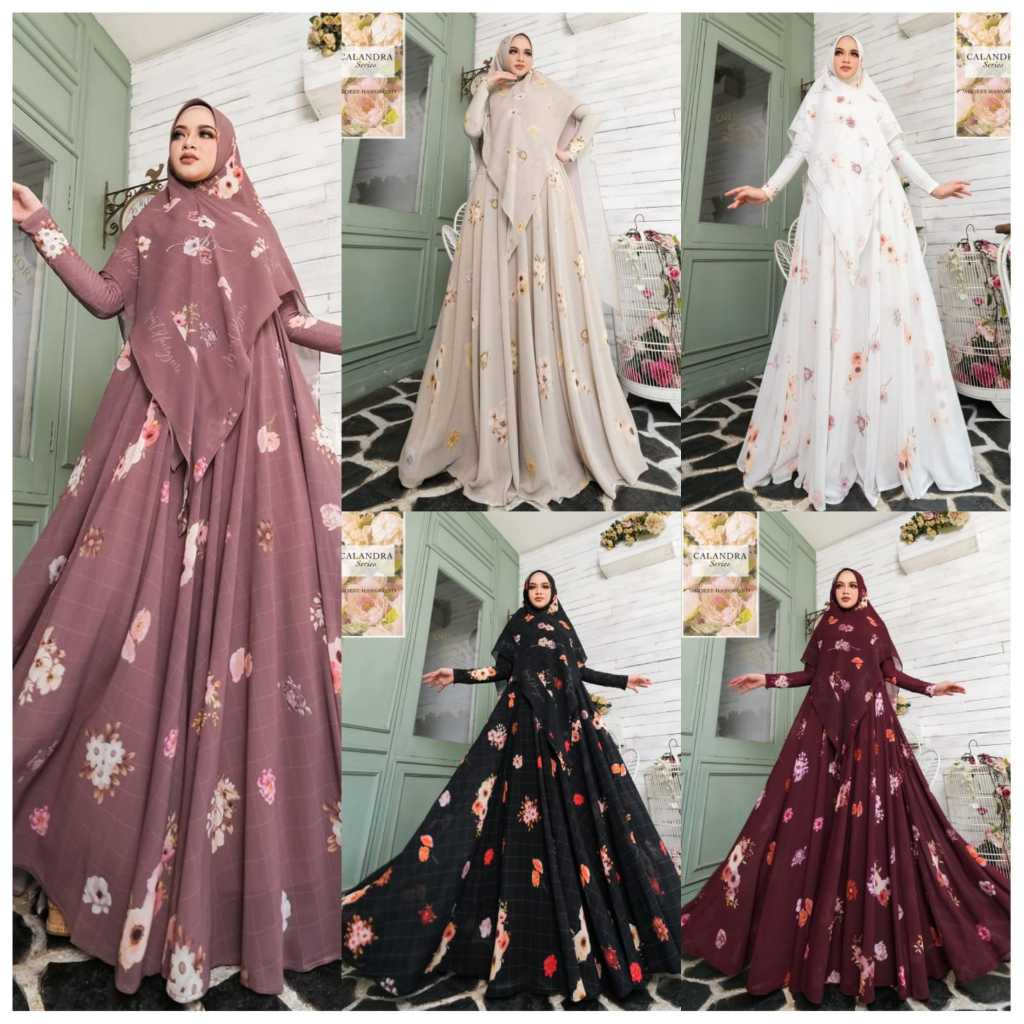 ORIGINAL Gamis Syari CALANDRA by AH Agoest Hanggono - syar'i terbaru REALPIC ORI 100%