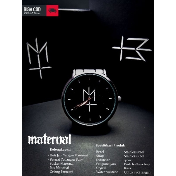 Jam Tangan Maternal Disaster Custom Rantai + Bonus