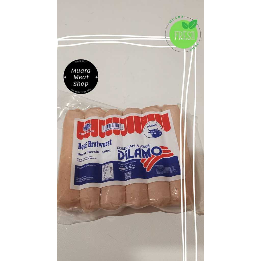 

Dilamo Beef Brastwurst / Sosis Sapi & Ayam 450gr Termurah bandung