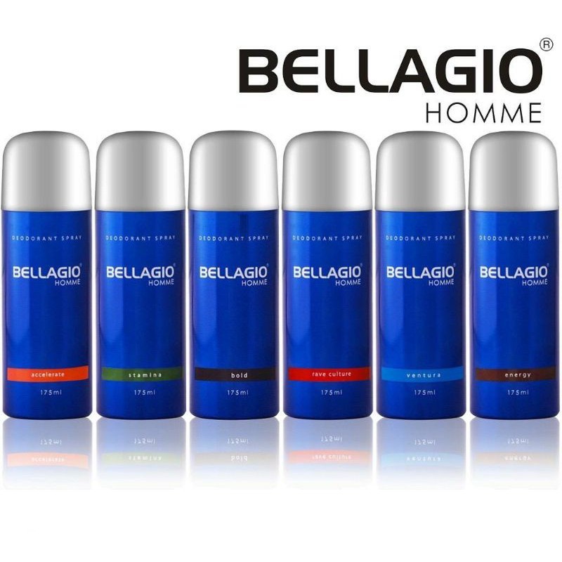Bellagio Deodorant Spray 175 ML~ Original 100% / parfum badan pria
