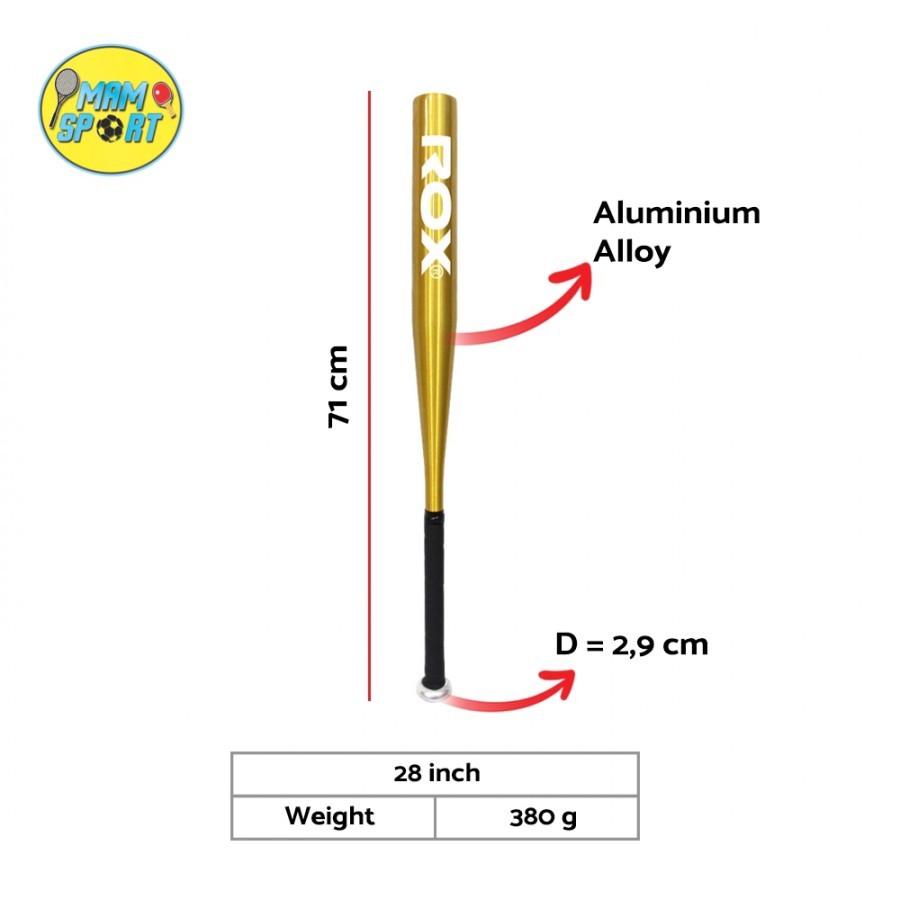 Stick Softball Tongkat Pemukul Softball ROX 28 inc