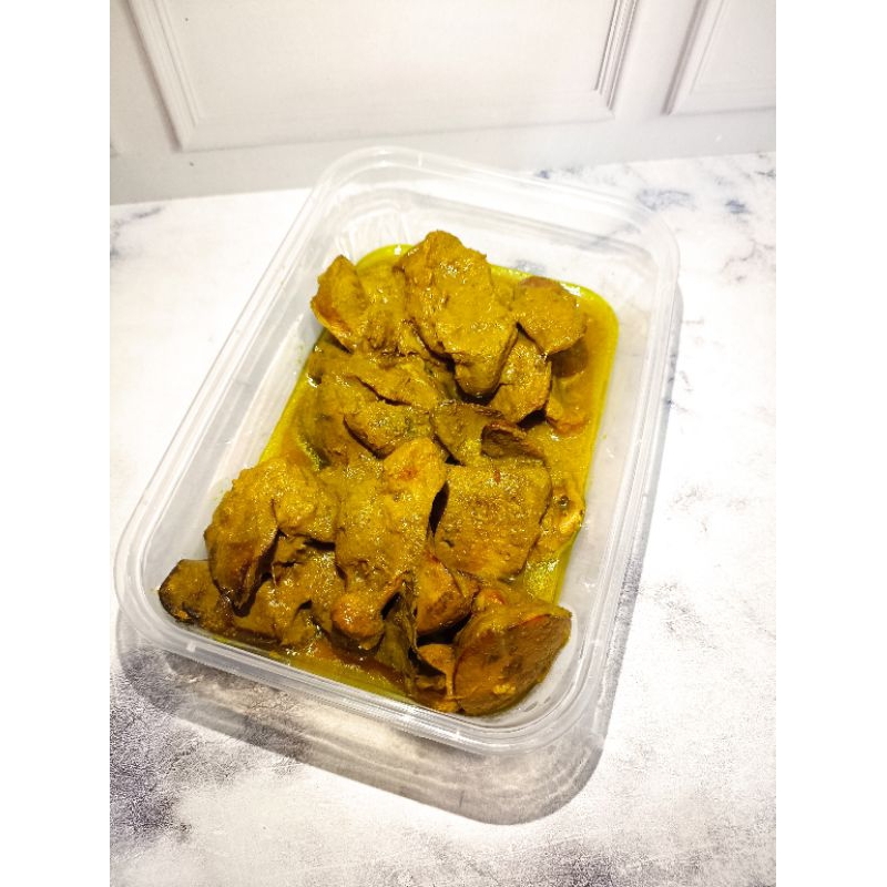 

Ati Ampela ungkep / Ati ampela bumbu kuning / ati ampela siap goreng / stok lauk frozen