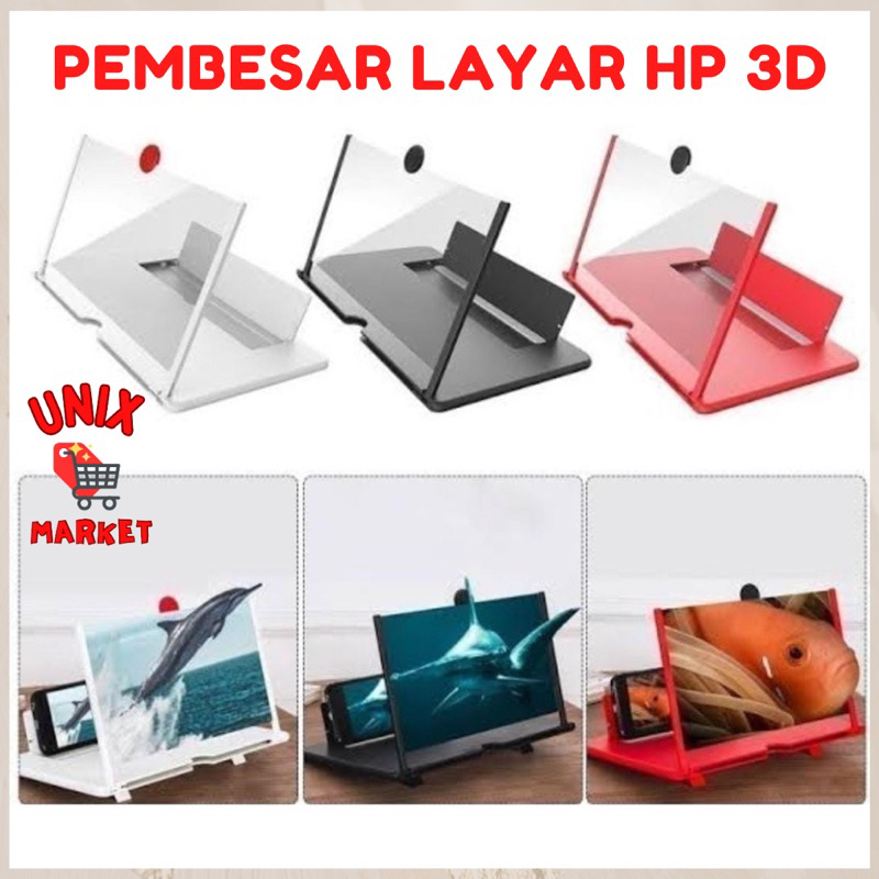 Kaca Pembesar Layar Hp 3D F3 Kaca Pembesar Layar - PEMBESAR hp layar nonton