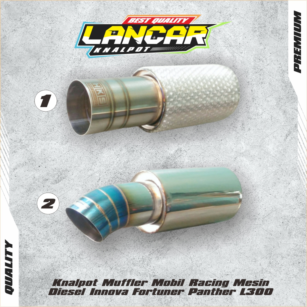 Knalpot Muffler Mobil Racing Mesin Diesel Innova Fortuner Panther L300 Berkualitas