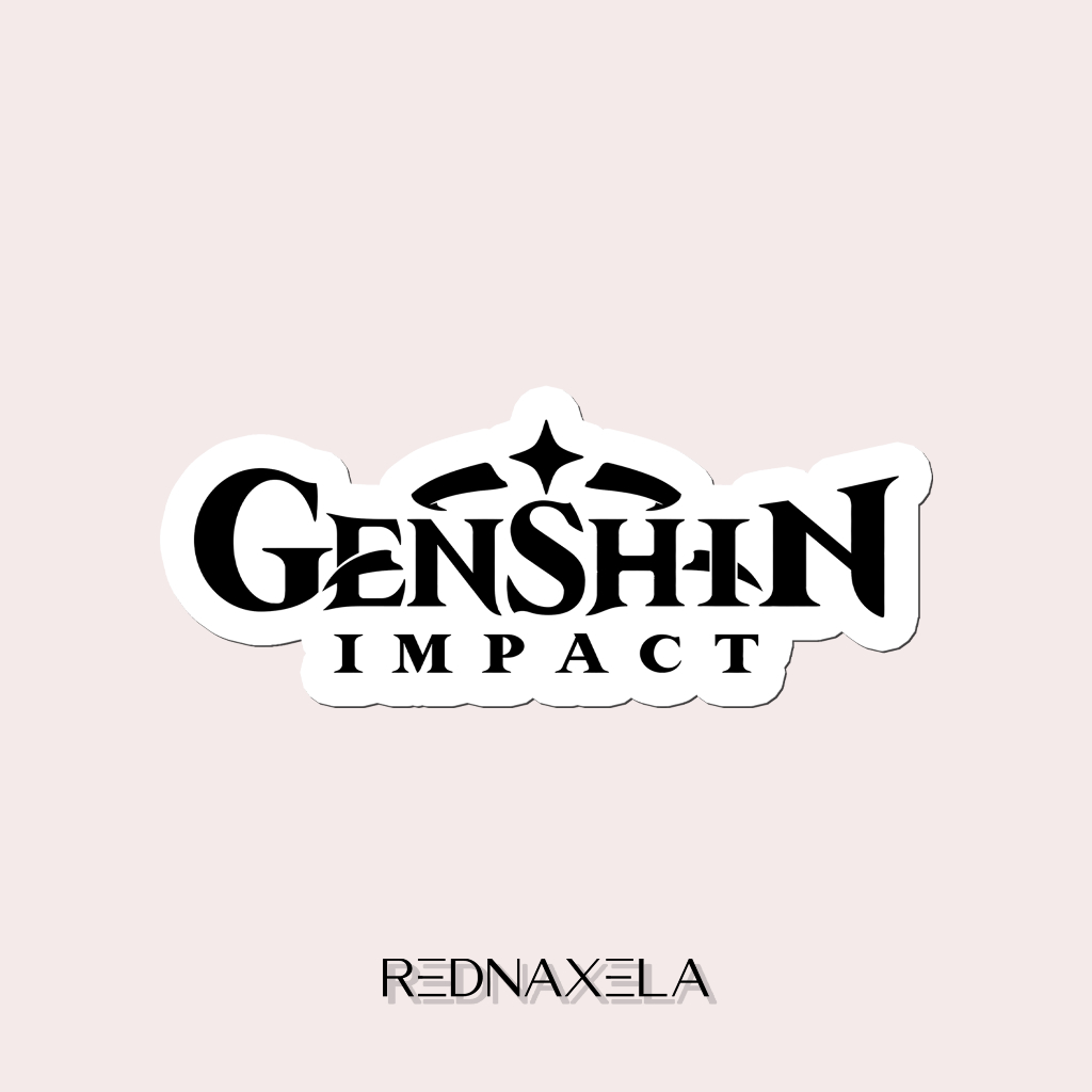 

Stiker Vinyl Genshin Impact Stiker Koper Outdoor Waterproof Sticker