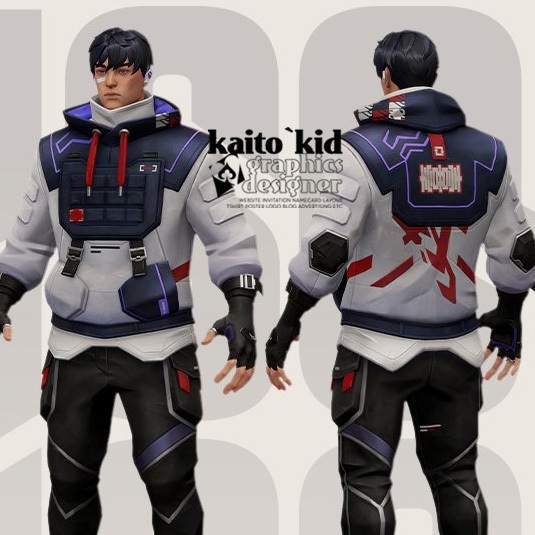 Jaket VALORANT ISO AGENT Gaming Jacket game cosplay bisa custom bebas