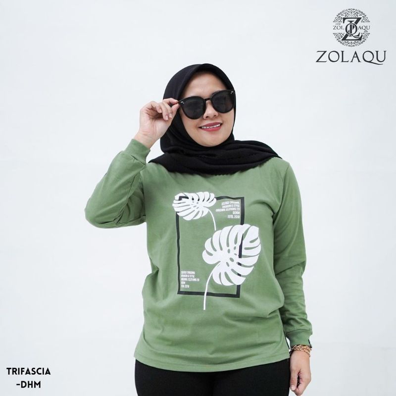 C ) kaos zolaqu / Kaos Lengan Panjang Zolaqu Original Cotton Combed 24s / Kaos Zolaqu FULL SIZE -(M-