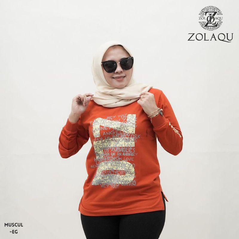 D) kaos zolaqu ORI / Kaos Lengan Panjang Zolaqu Original Cotton Combed 24s / Kaos Zolaqu FULL SIZE -