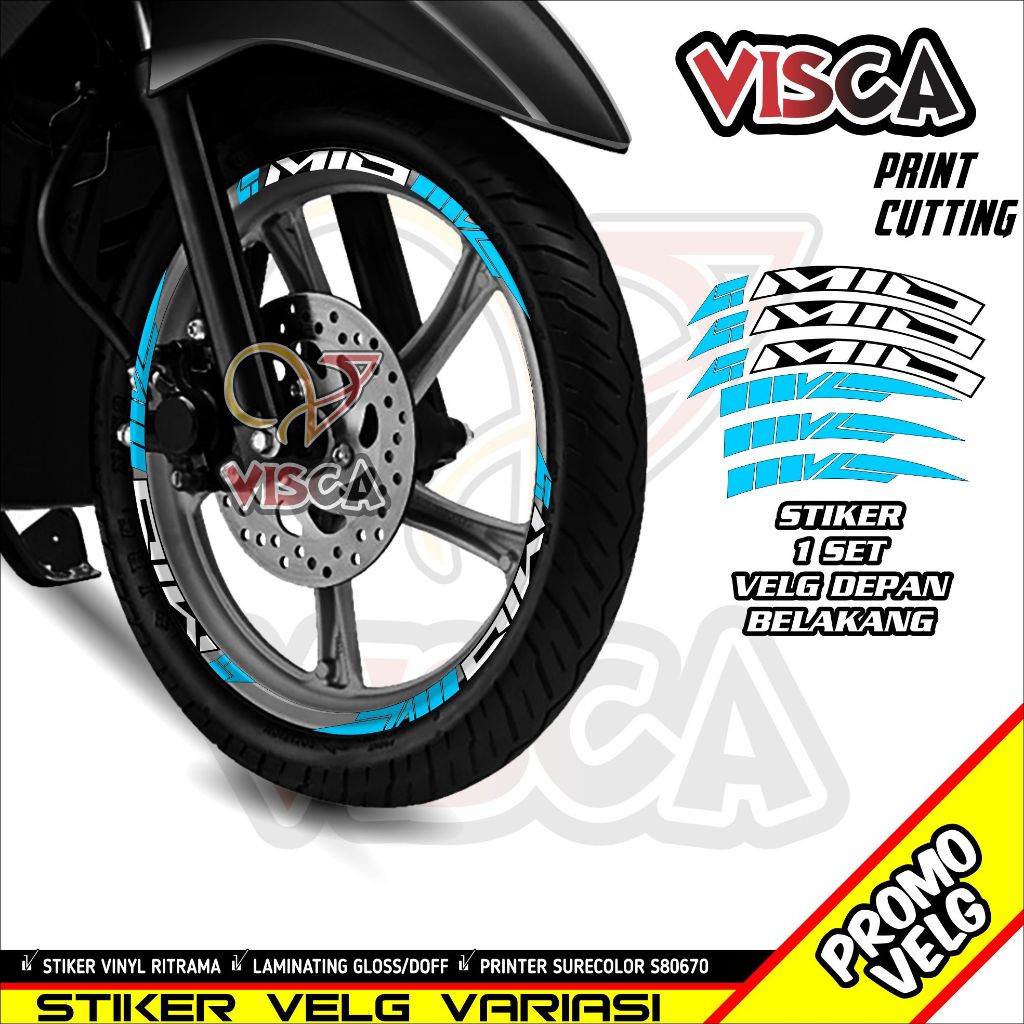 Stiker Velg List Velg Motor Stiker Velg Mio Variasi Mio Abstrack