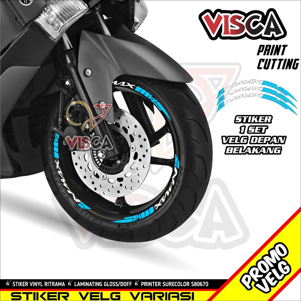 Stiker Velg List Velg Motor Stiker Velg Nmax Variasi Nmax Abstrack