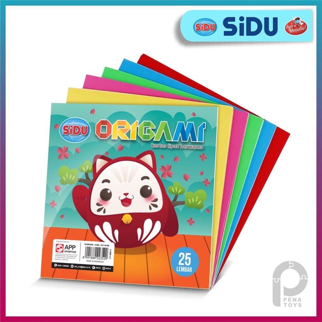 

Kertas Lipat Origami Sidu 16X16 (Isi 25 lembar)