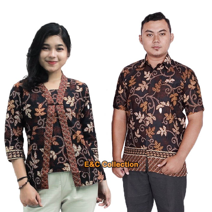 Baru Atasan Batik Wanita Model Kutubaru / Blouse Batik / Hem Batik / Batik Couple / Batik Kantor S-M