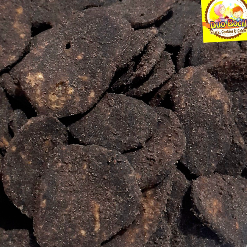 

Terbatas Keripik Pisang Kepok Manis Cokelat 250gr Asli Lampung - Duo Bocil Snack