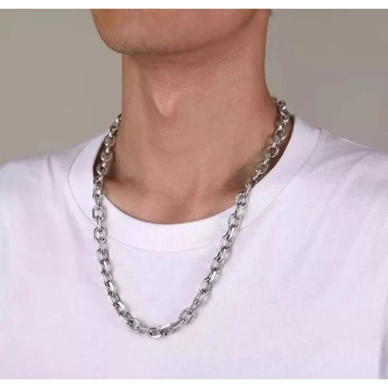 COD KALUNG PRIA MODEL RANTAI BESAR TITANIUM ANTI KARAT ANTI LUNTUR