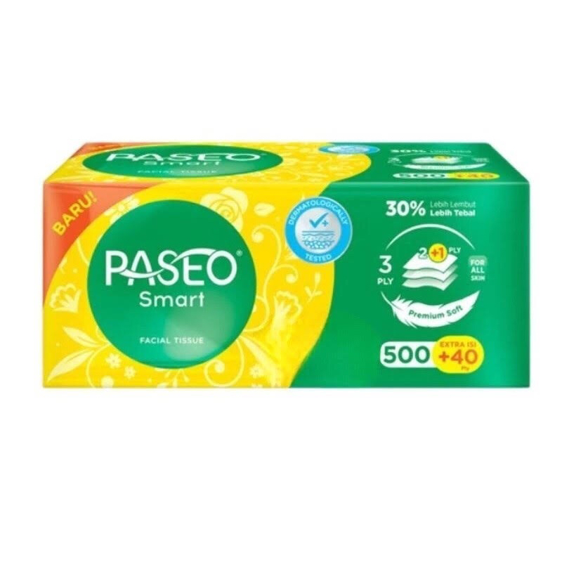 TISU / TISSUE PASEO SMART FACIAL TISSUE (540Sheet) PROMO