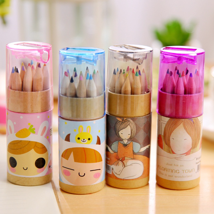 

Promo Pensil Warna Motif Lucu dan Imut 1 Set 12 Warna dengan Rautan -JT0006