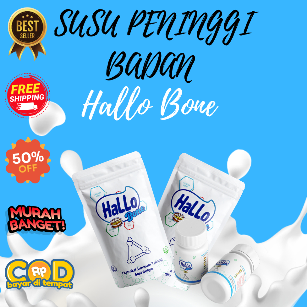 

Susu Hilo Bone - Peninggi Badan Ampuh Membantu Meningkatkan Pertumbuhan 1-3cm Seminggu