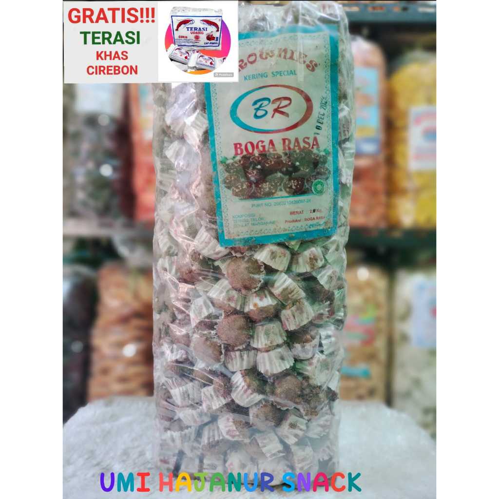 

(GRATIS TERASI) CEMILAN//250GRAM KUE BRONIS COKLAT//KUE KERING//SNACK//HARGA GROSIR