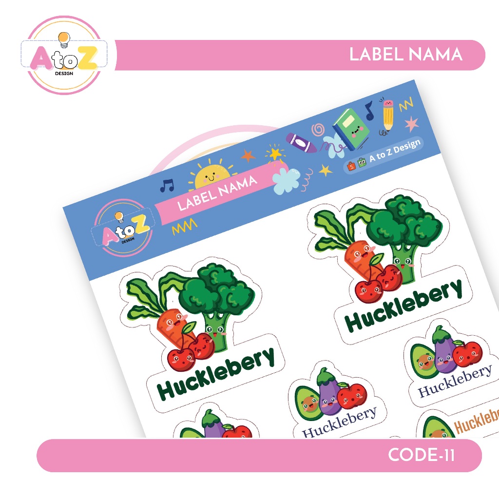 

Sticker / Label Nama Anak Murah Tema Veggies