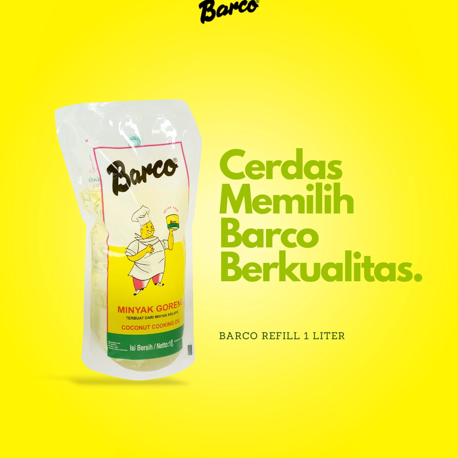 

Seller Barco Minyak Goreng Kelapa Pouch 1 Ltr