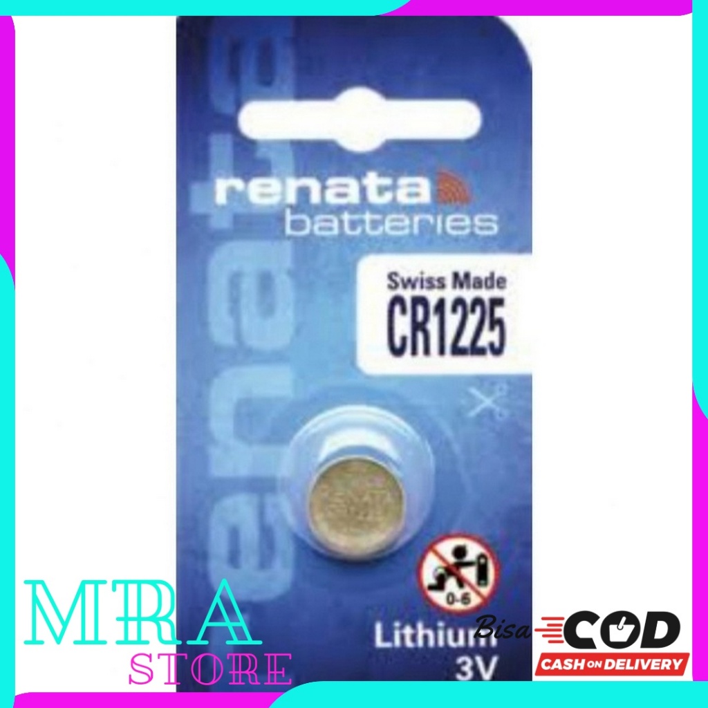 Baterai Renata CR1225 Original Lithium Battery 3V Batrai CR 1225